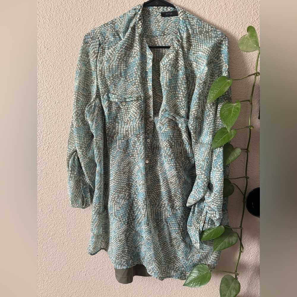 Apt 9 blouse with tank top under